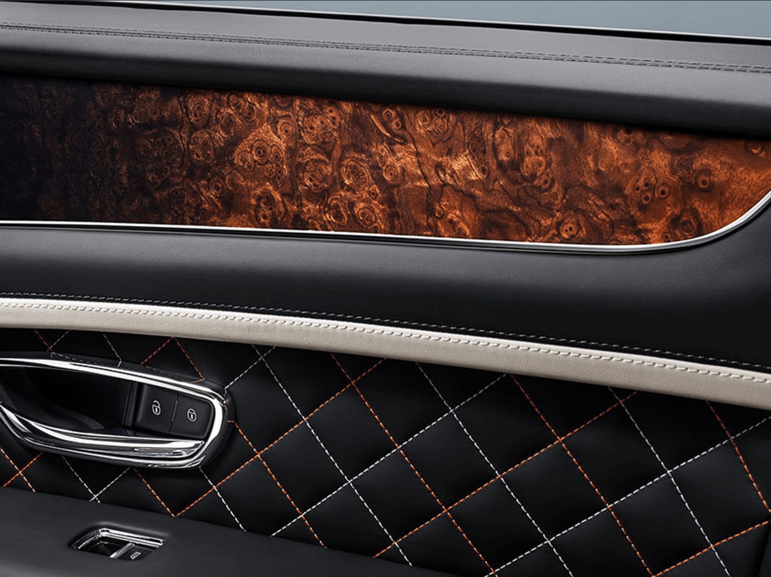 Mulliner premium veneer interior finish