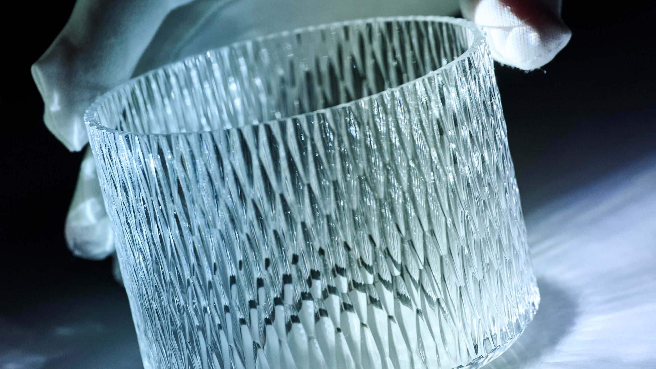 Hand-cut Cumbria Crystal used for the Bentley Torcal displays