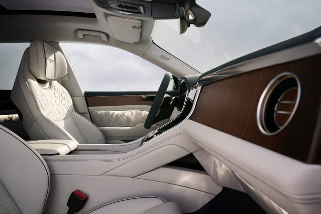 Bentley Torcal light interior with wood veneer